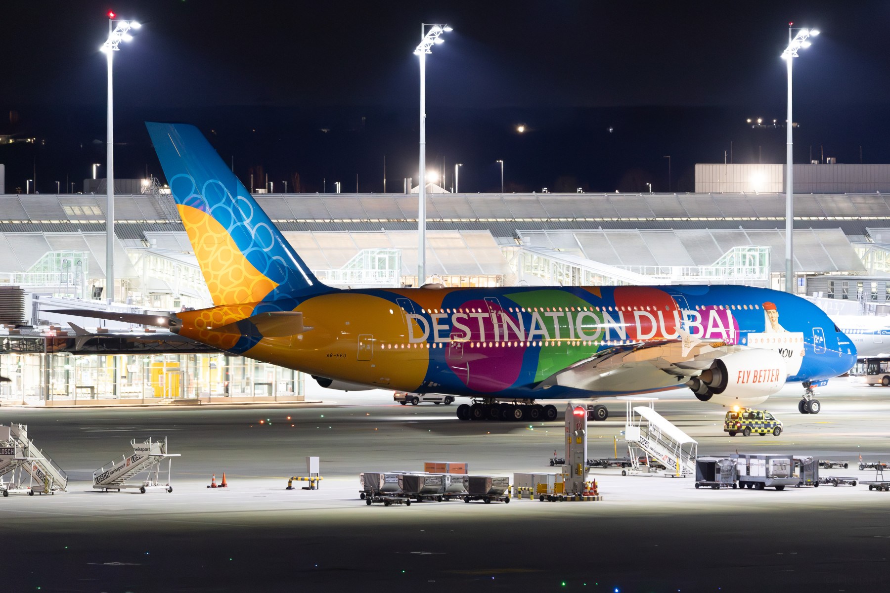 Emirates A380 Destination Dubai