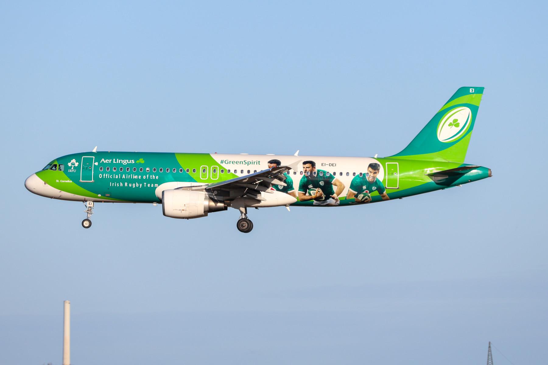 AerLingus A320 Irish Rugby Team