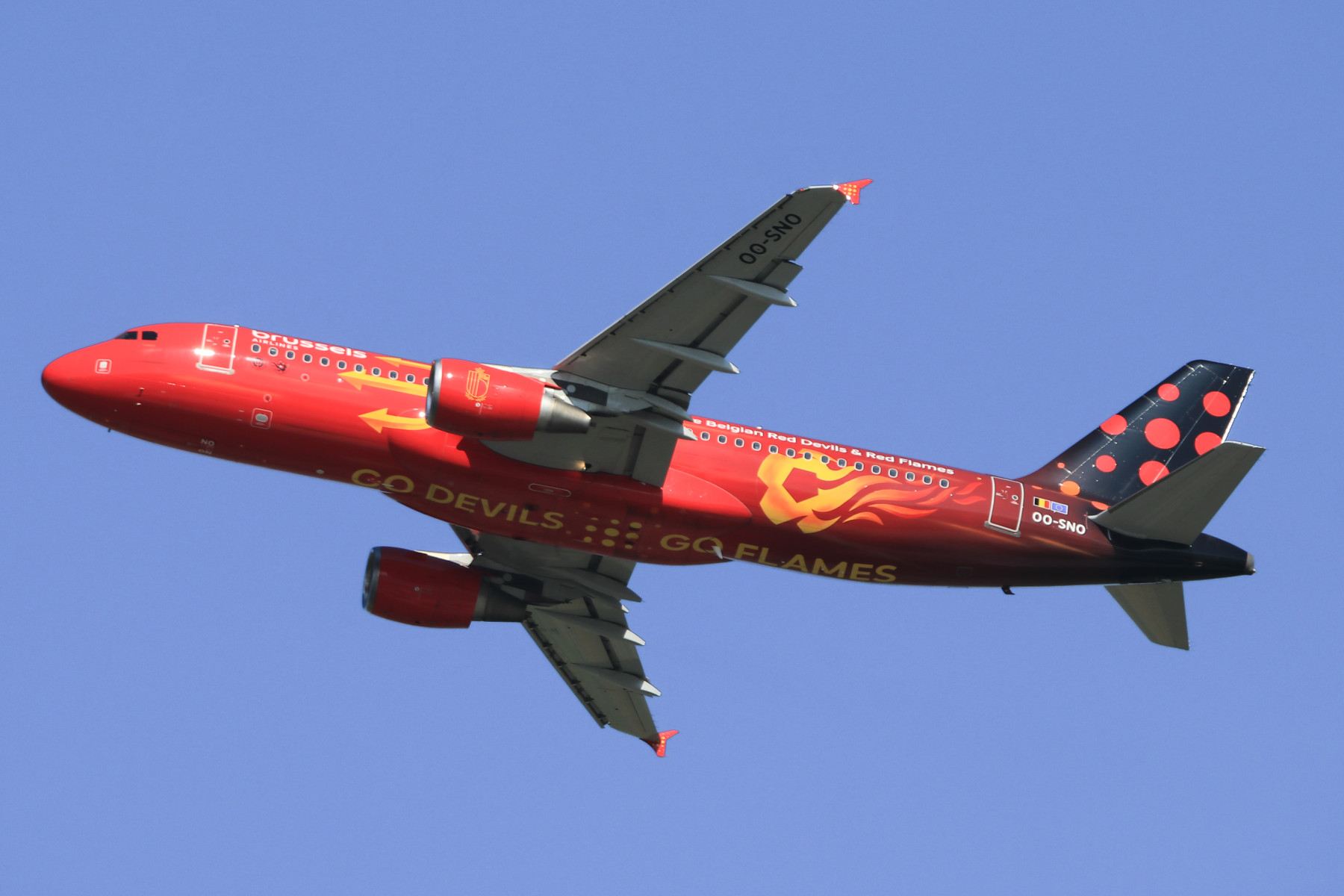 Brussels A320 (Red Flames & Red Devils Livery)