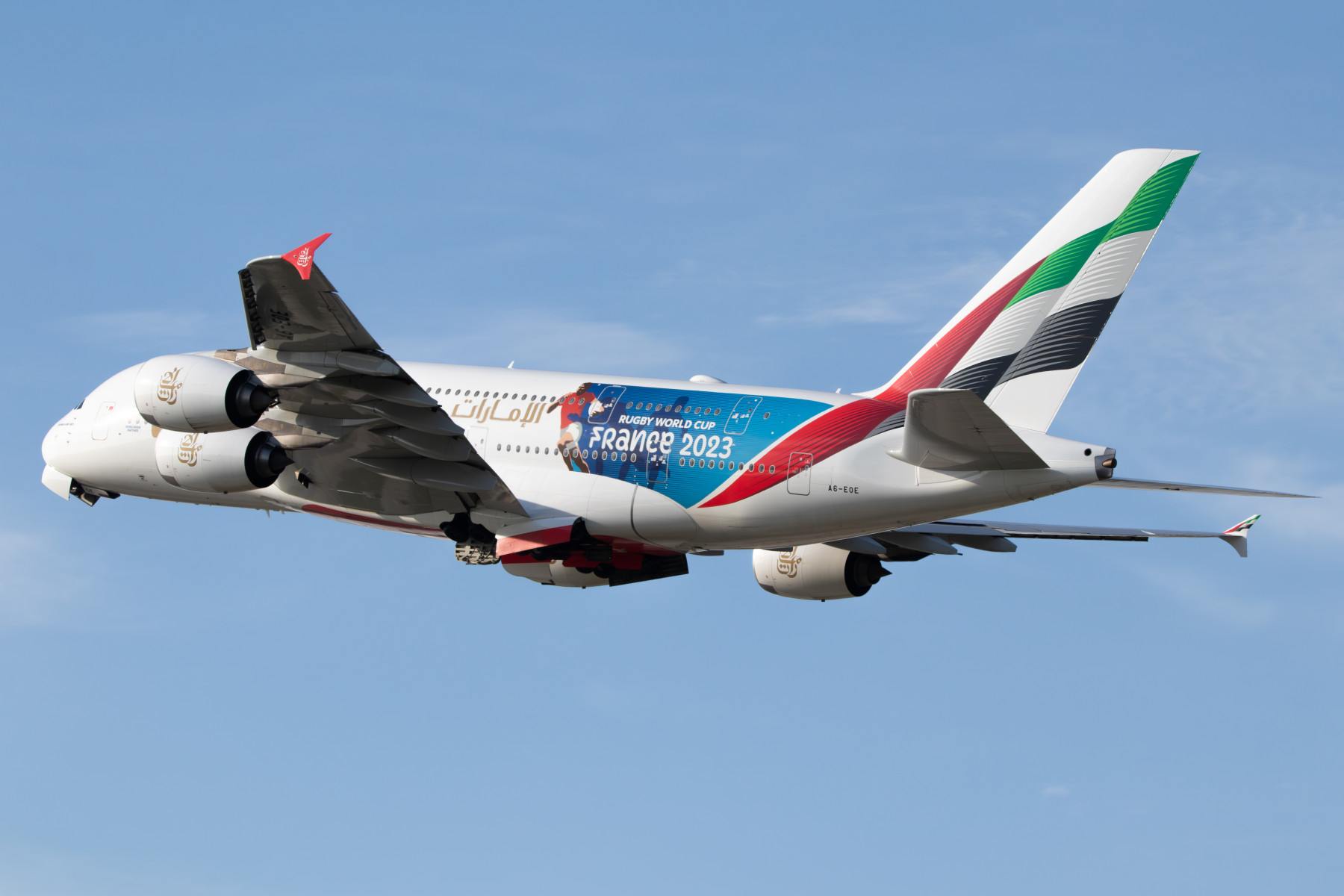 Emirates A388 (Rugby World Cup France 2023 Livery)